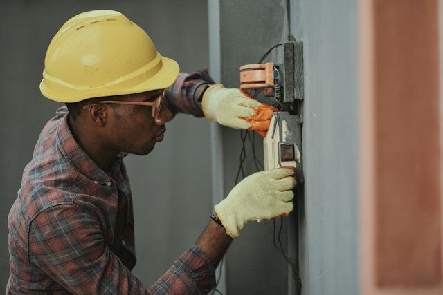 Chantier de construction suivi par l'application.
